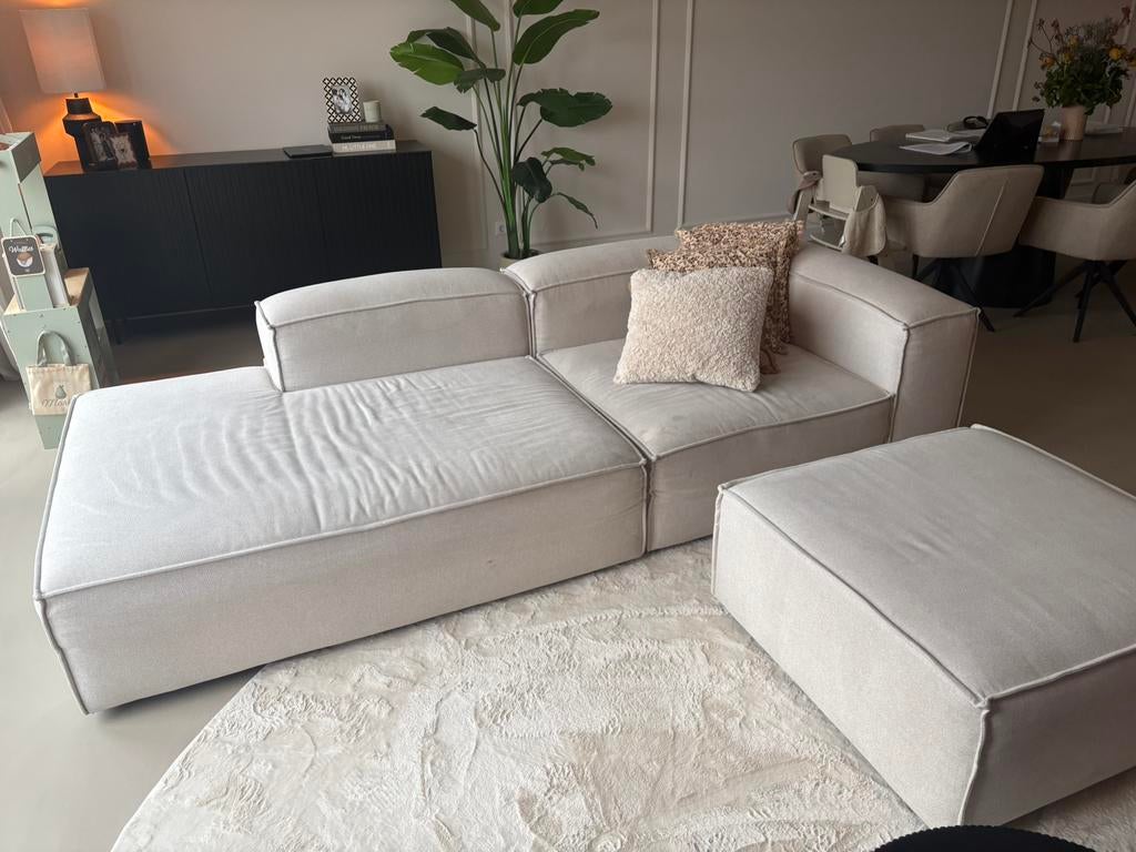 WESTWING bank met poef / modulair chaise longue lennon, Huis en Inrichting, Ophalen, Gebruikt