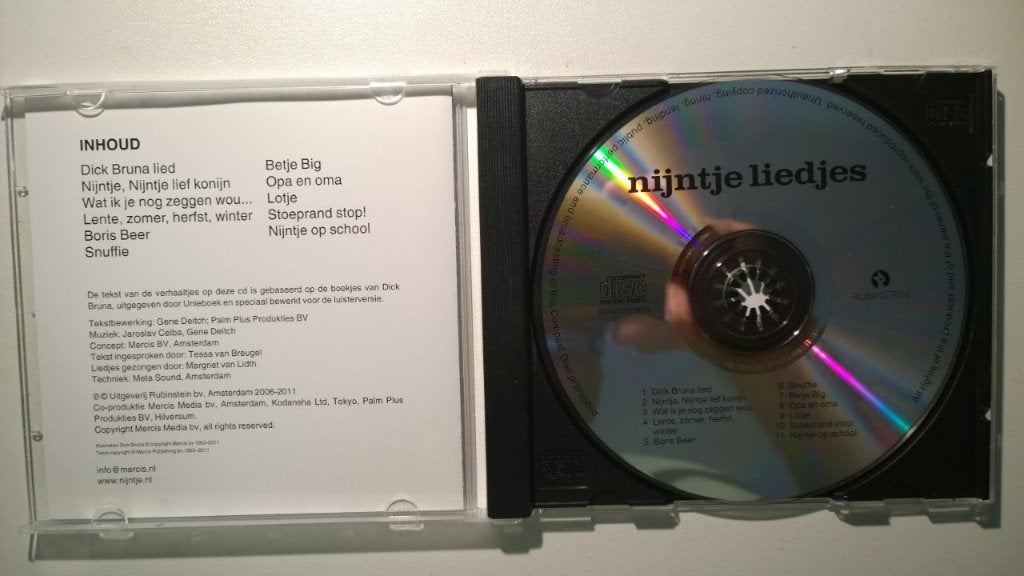 Dick Bruna - Nijntje Liedjes, Ophalen of Verzenden, Zo goed als nieuw, Album, Verhaal of Sprookje