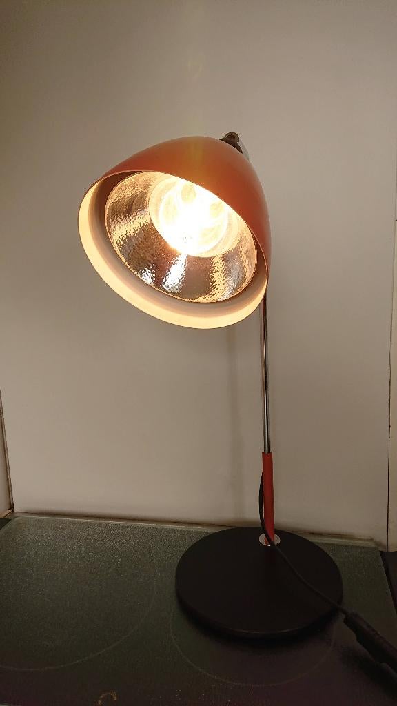 Bureaulamp Aneta Zweden, Uno Dahlen, oranje/ zalm kleur, Huis en Inrichting, Ophalen, Gebruikt, Modern, Scandinavisch, minimalistisch, vintage, retro