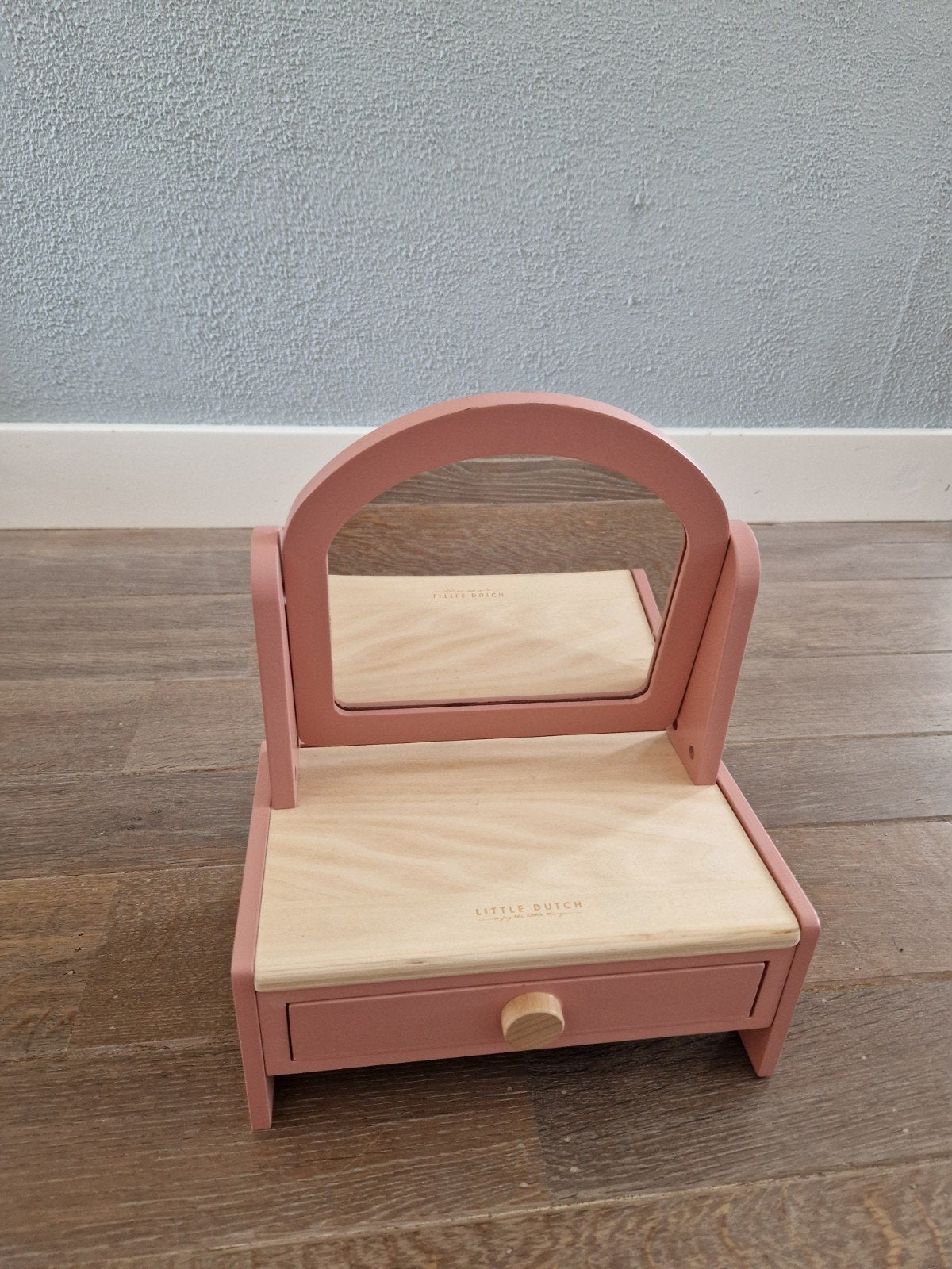 Litttle dutch Houten kaptafel inclusief toebehoren, Kinderen en Baby's, Speelgoed | Houten speelgoed, Ophalen of Verzenden, Gebruikt