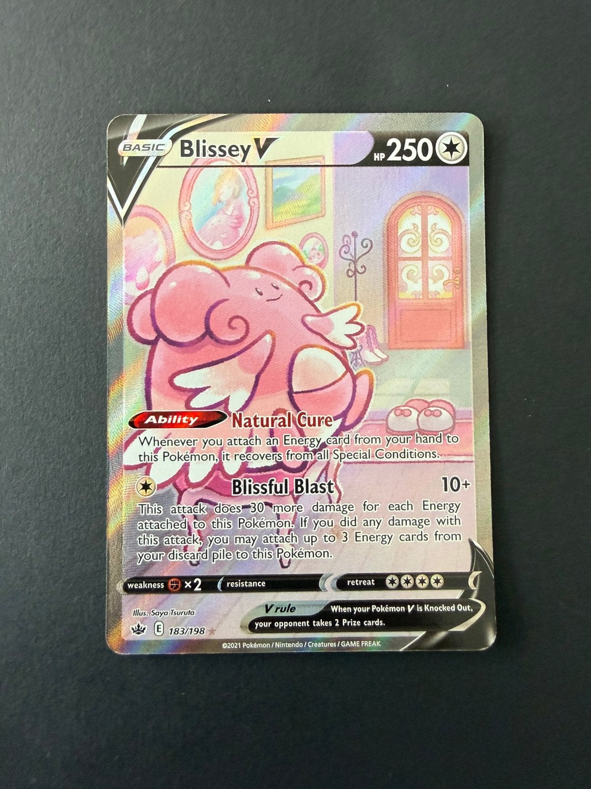 Chilling Reign 183/198 Blissey V, Hobby en Vrije tijd, Verzamelkaartspellen | Pokémon, Ophalen of Verzenden, Nieuw, Losse kaart