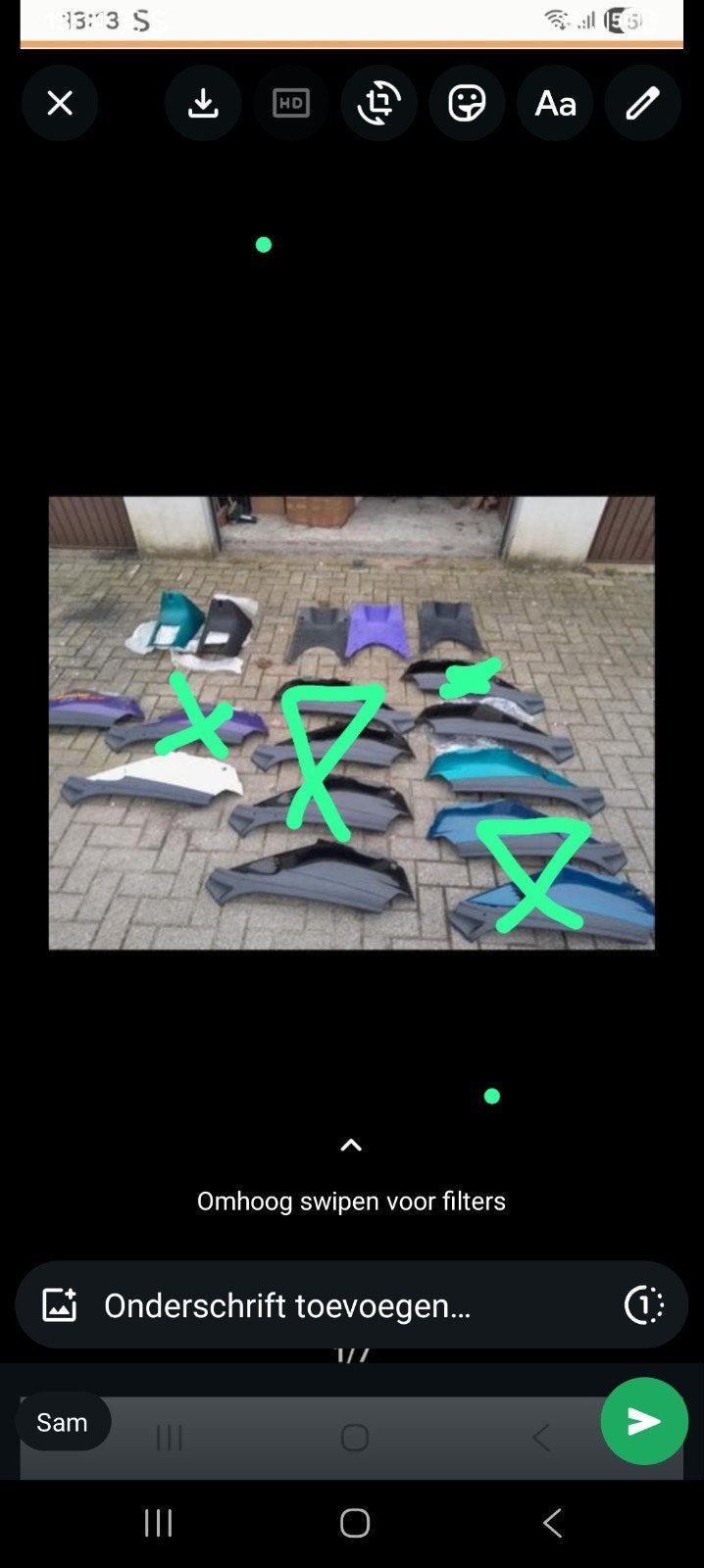 Nieuwe kappen aprilia amico, Ophalen of Verzenden, Nieuw, Kap, Aprilia
