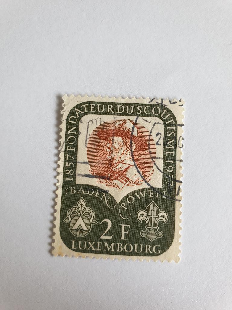 2675 luxemburg baden powell 1957 2f, Verzenden, Luxemburg