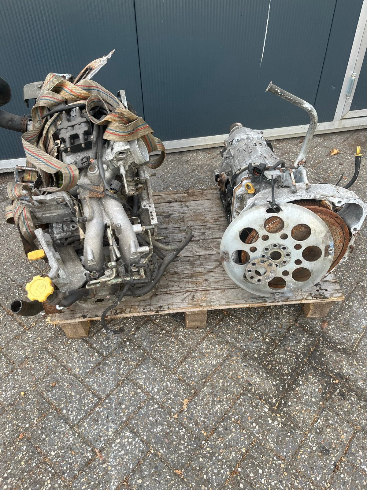 Subaru Forester motor en automaatbak, Auto-onderdelen, Ophalen, Gebruikt, Subaru