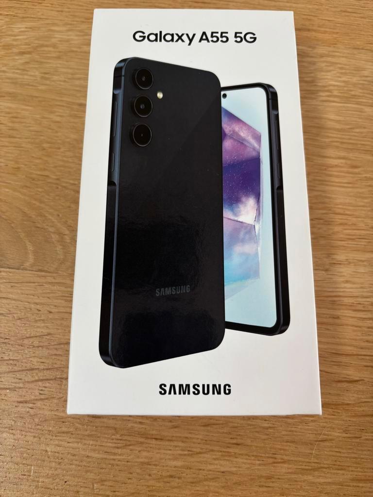 Samsung Galaxy A55 128GB Awesome Navy, Blauw, Touchscreen, Nieuw, Ophalen of Verzenden