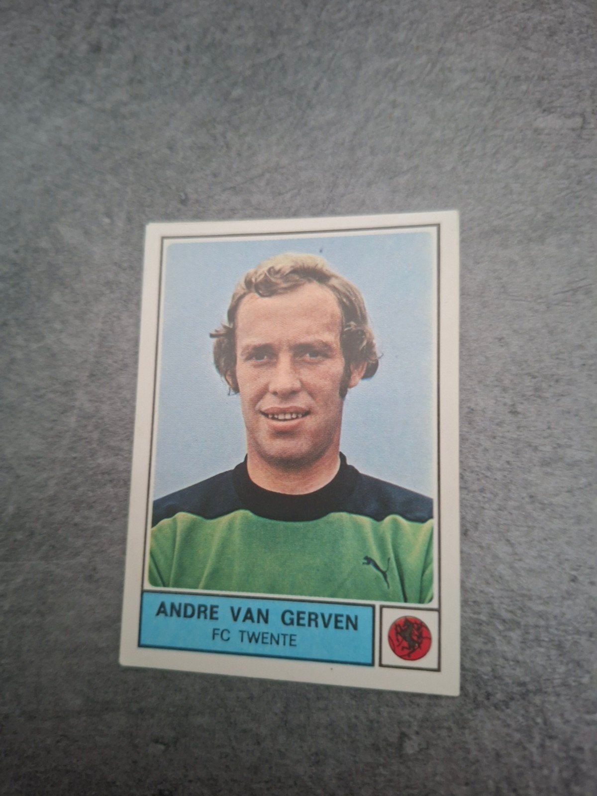 Panini sticker Voetbal 78. Andre van Gerven FC Twente., Ophalen of Verzenden, Zo goed als nieuw, Sticker