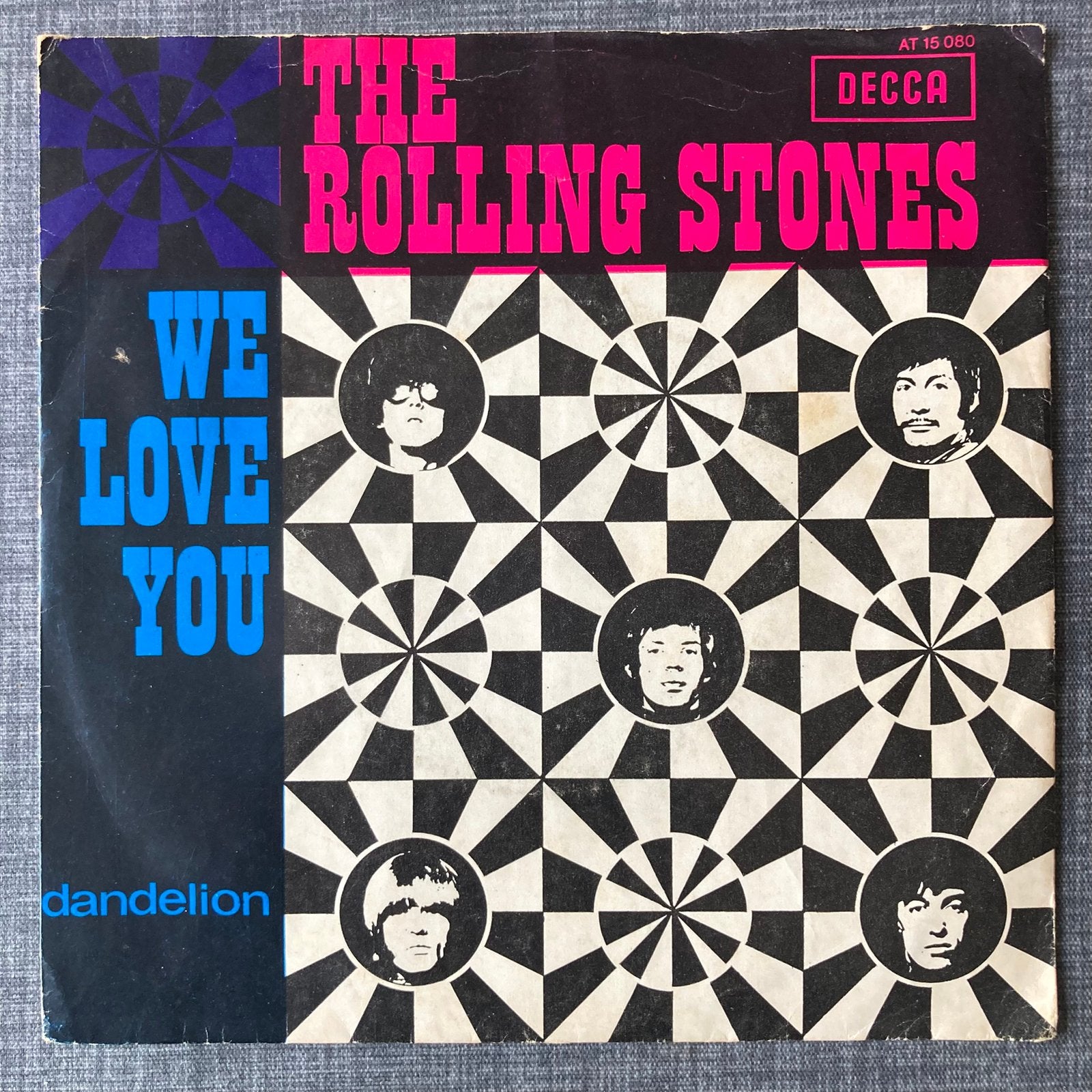 The Rolling Stones - We Love You / Dandelion, Gebruikt, 7 inch, Ophalen of Verzenden, Pop