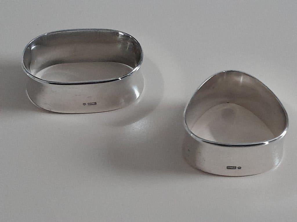 Keltum 2 verzilverde servetringen., Ophalen of Verzenden, Zilver