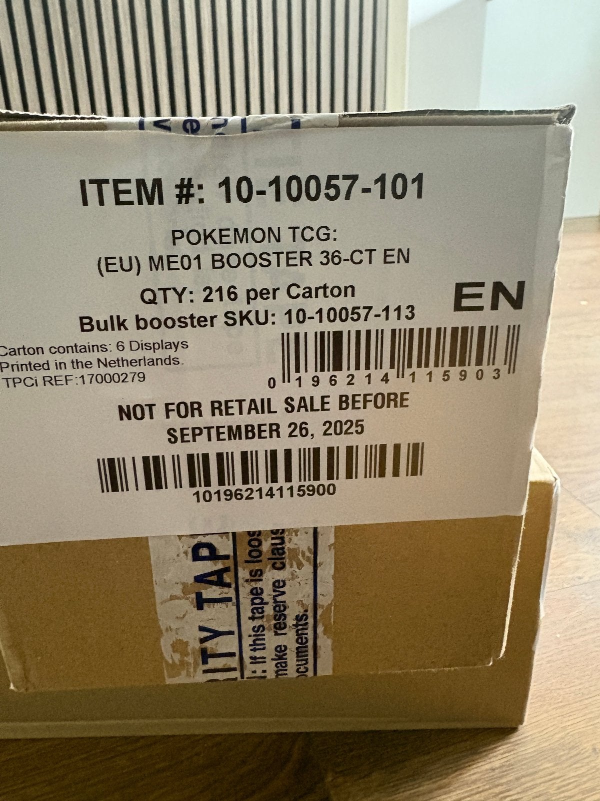 Pokemon TCG ME01 Booster Box - 36 Boosters, Ophalen, Nieuw, Boosterbox