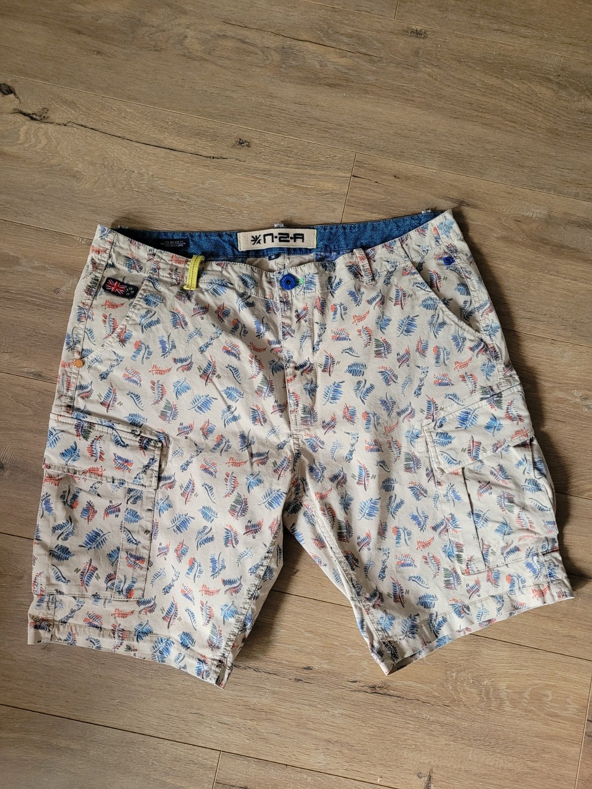 Super mooie New Zealand Auckland korte broek maat 36, New Zealand Auckland, Blauw, Overige maten, Ophalen of Verzenden