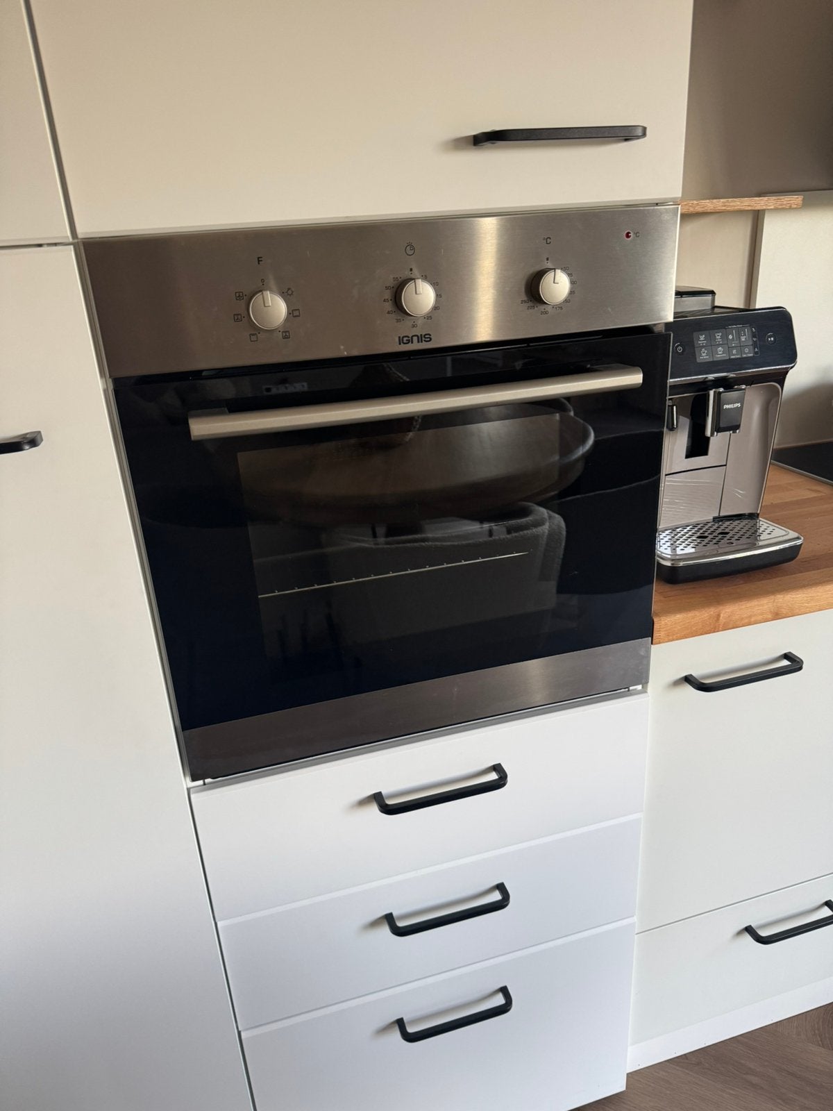 Ignis inbouw oven met stoomfunctie, Ophalen, Gebruikt, Hete lucht, Heteluchtoven