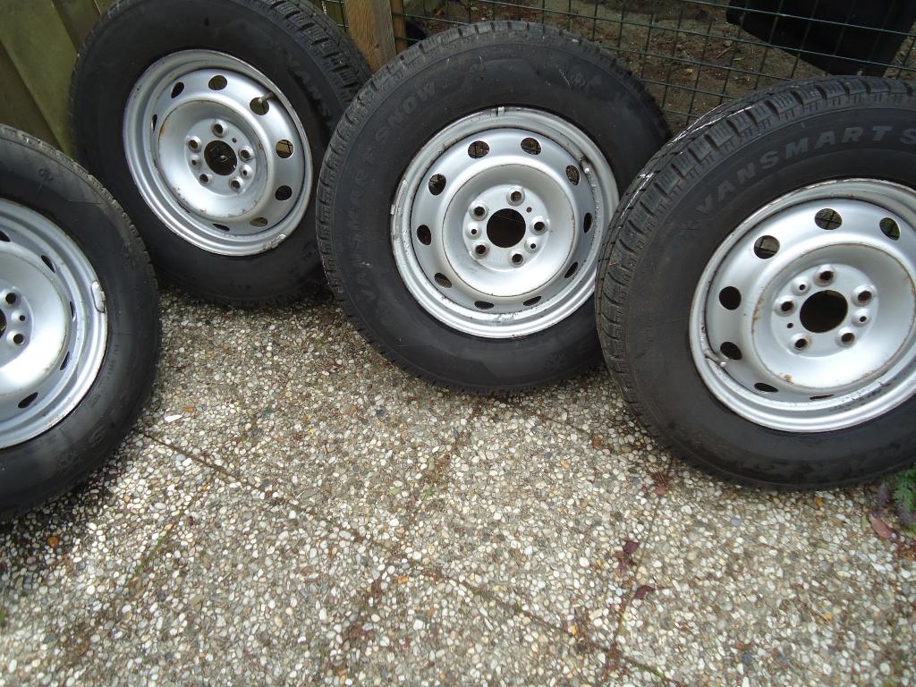 4 Winterbanden met velg voor Camper., Ophalen, Gebruikt
