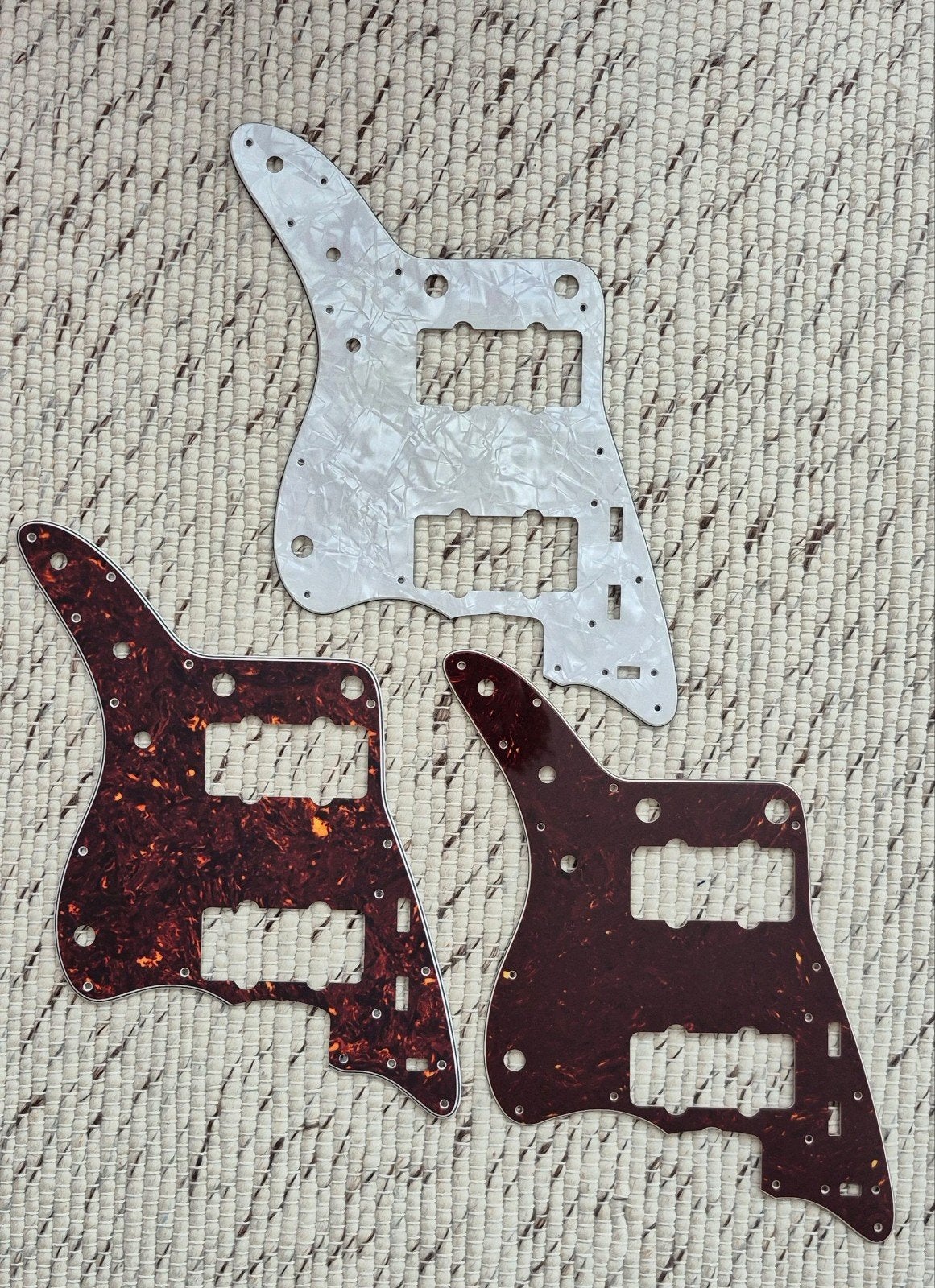 3 Fender Jazzmaster pickguards slagplaten, Ophalen of Verzenden, Gebruikt, Elektrische gitaar