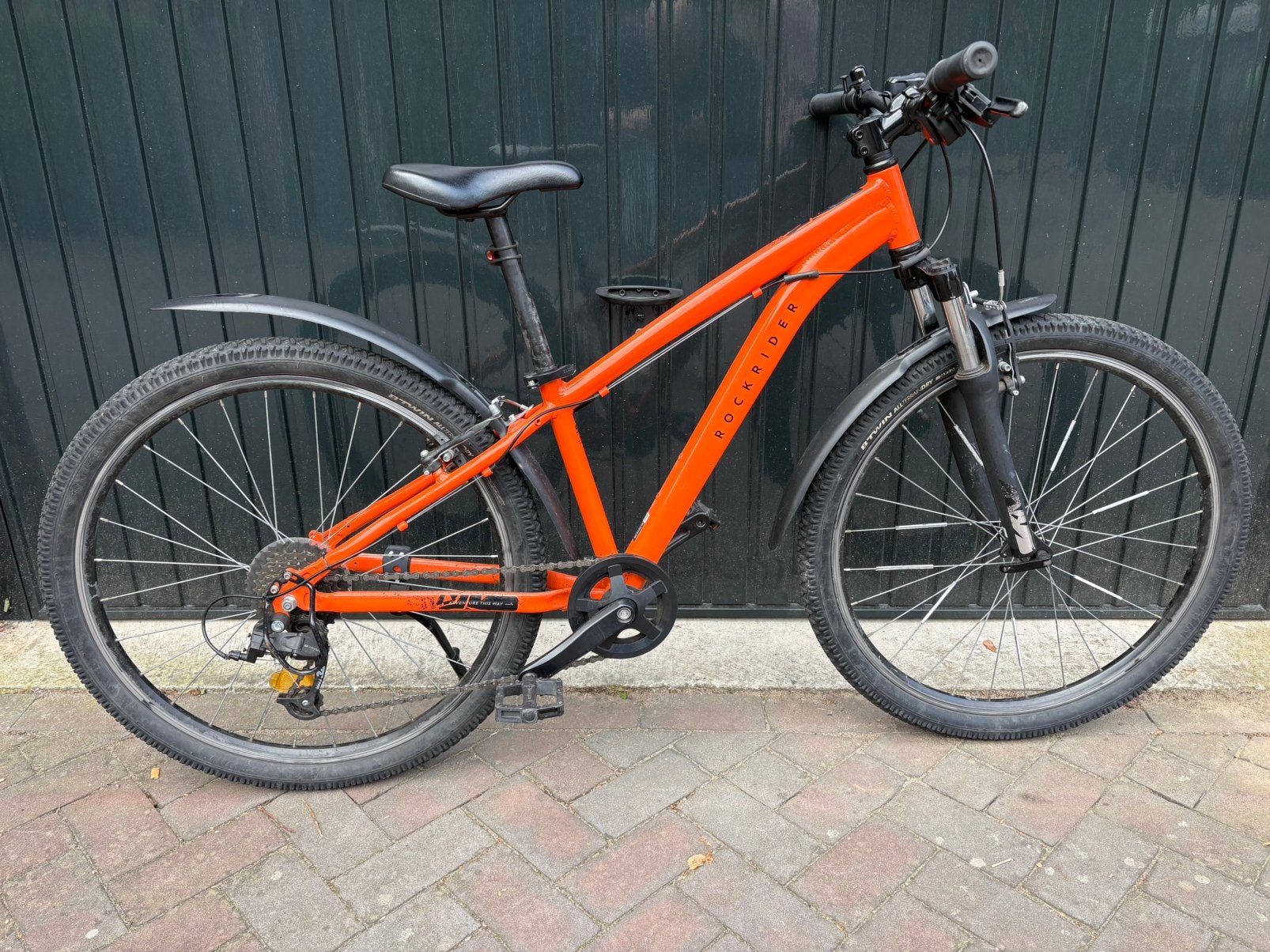 MTB 26” kinderfiets decathlon rockrider ST500, Fietsen en Brommers, Gebruikt, Hardtail, Velgrem, Ophalen