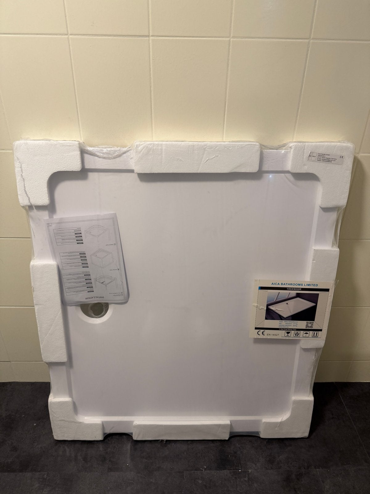 AICA Douchebak 100x90GR - Nieuw in verpakking, Ophalen, Nieuw, Douche