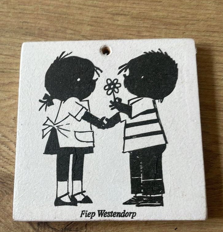 Superleuk tegeltje Jip en Janneke Fiep Westendorp, Ophalen of Verzenden, Zo goed als nieuw