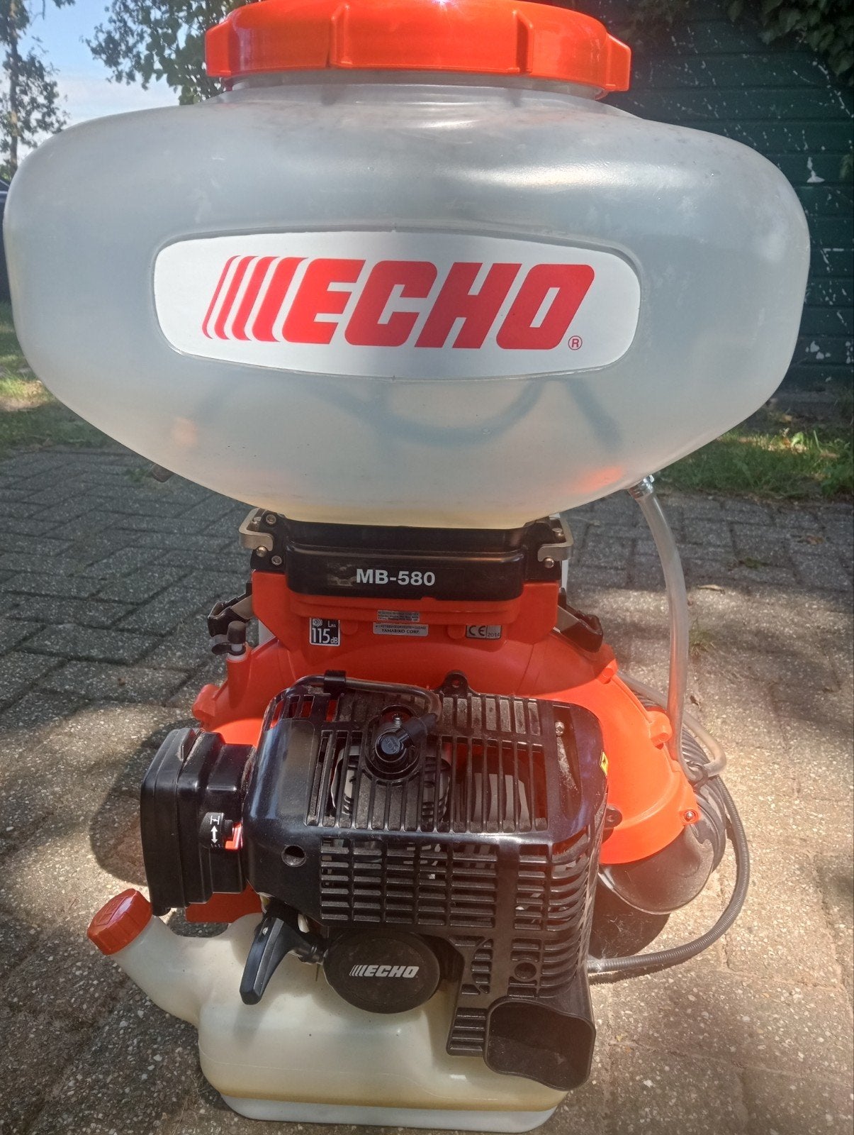 Echo MB 580 Rugspuit/Bladblazer - benzine, Tuin en Terras, Benzine, Gebruikt, Echo, Ruggedragen