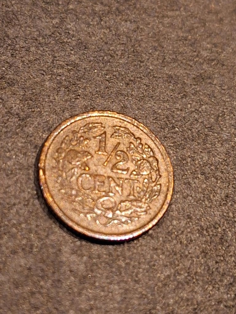 munt Nederland 1/2 cent 1940, Postzegels en Munten, Munten | Nederland, Ophalen of Verzenden, Koningin Wilhelmina, Overige waardes