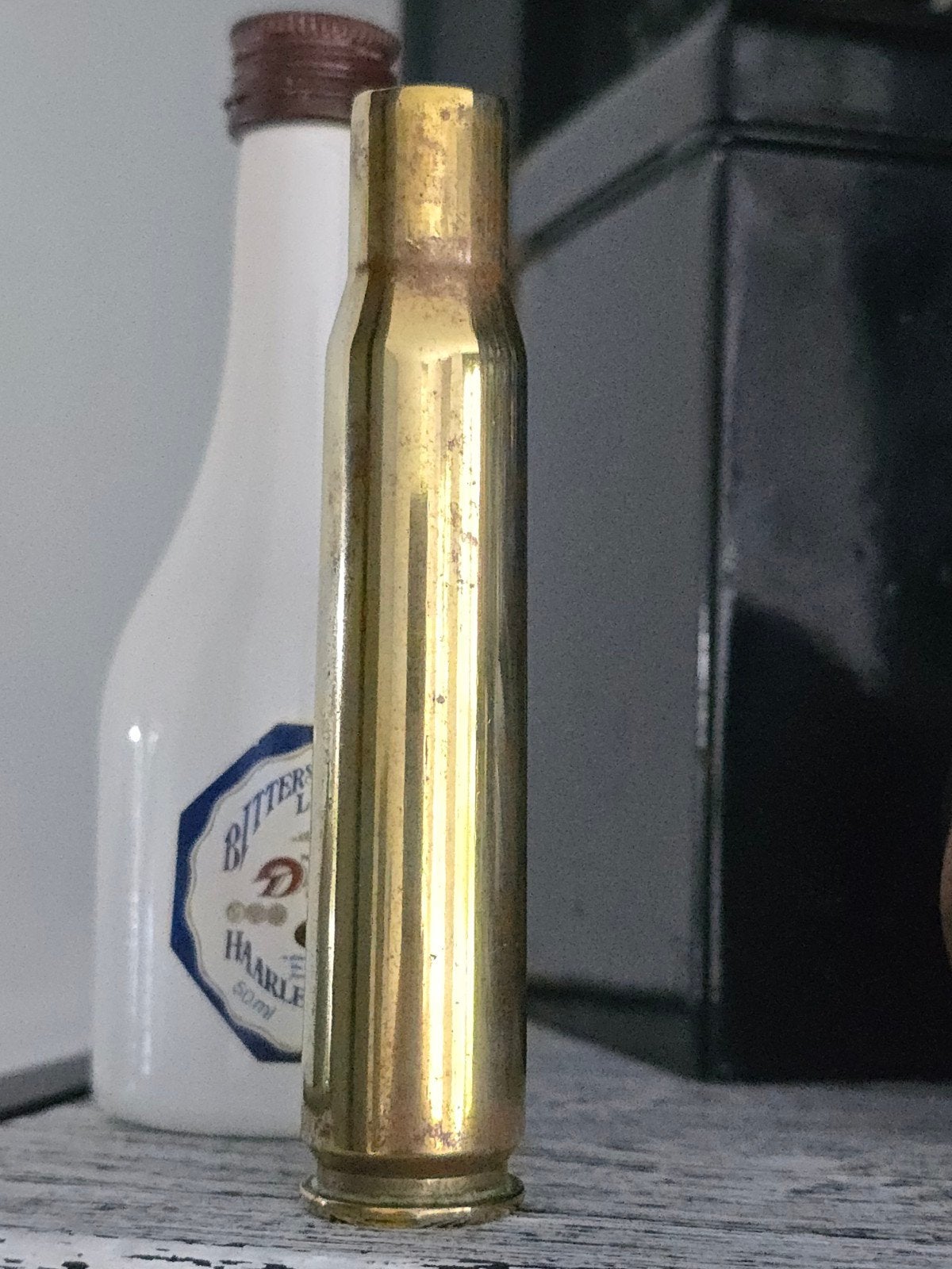 Antiek koperen munitie patroon 20MM (10 cm) €15, Ophalen of Verzenden, Koper
