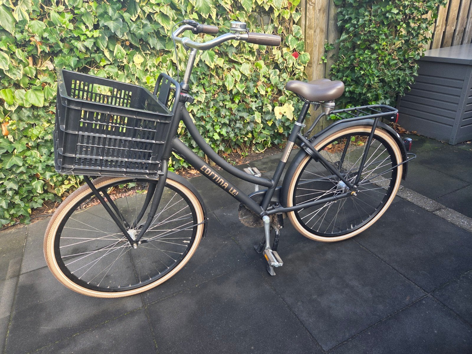 Cortina U4 D50 Jet Black framemaat 50, 47 tot 50 cm, Versnellingen, Zo goed als nieuw, Ophalen