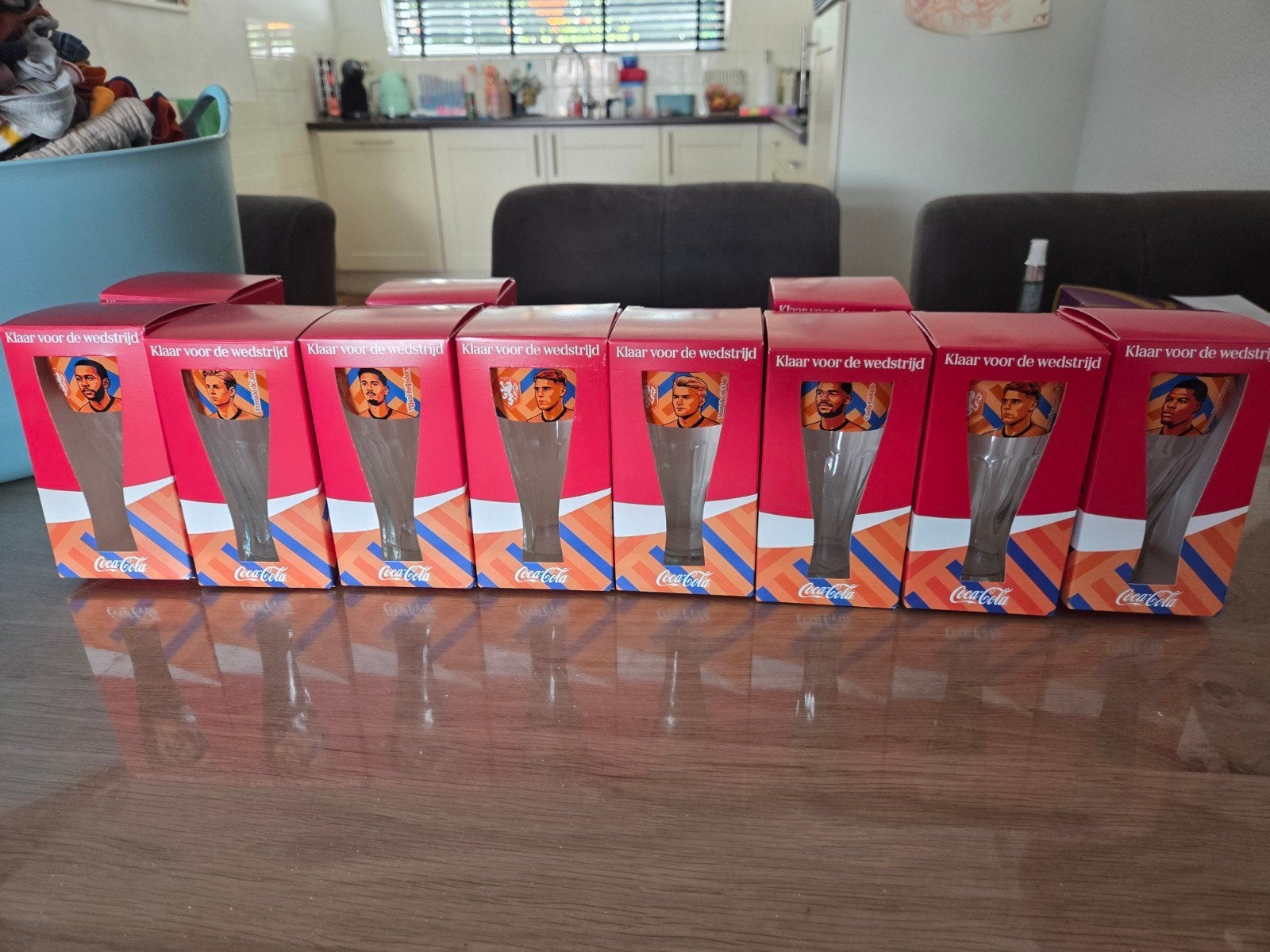 Coca-Cola Glazen Oranje WK Voetbal (11 stuks), Verzamelen, Ophalen of Verzenden, Nieuw, Buitenlandse clubs, Overige typen