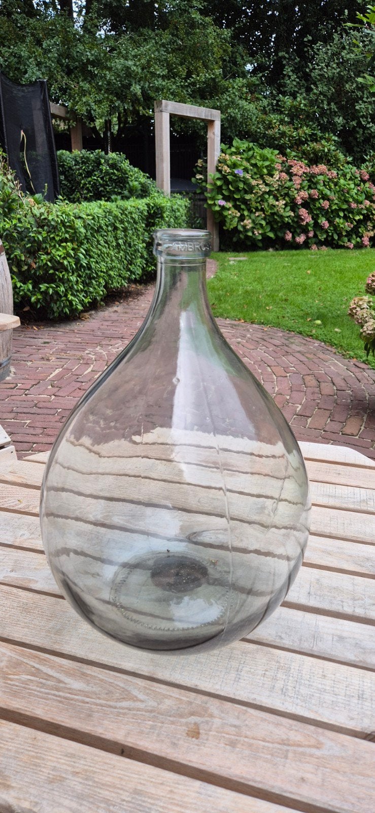 Grote glazen fles / vaas - decoratief, Ophalen