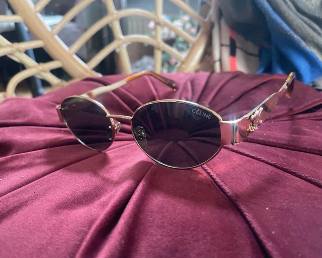 Celine zonnebril goud bruin retro, Overige merken, Zonnebril, Overige kleuren, Ophalen of Verzenden