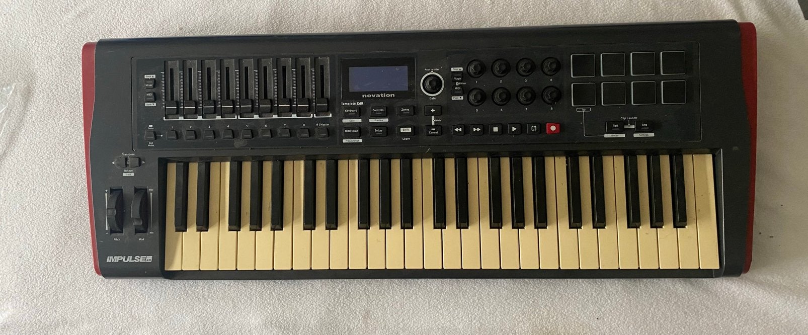 Novation Impulse 49 – Professioneel MIDI Keyboard, Muziek en Instrumenten, Gebruikt, Met standaard, Ophalen, 49 toetsen