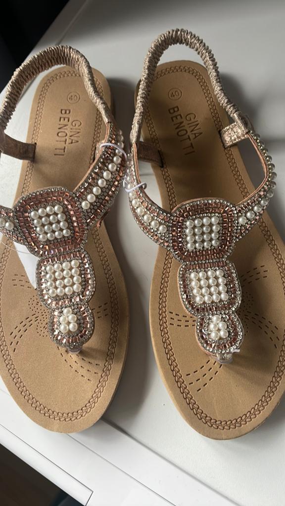 Nieuw glitter sandaaltjes maat 40, Kleding | Dames, Schoenen, Ophalen of Verzenden, Nieuw, Zwart, Sneakers of Gympen