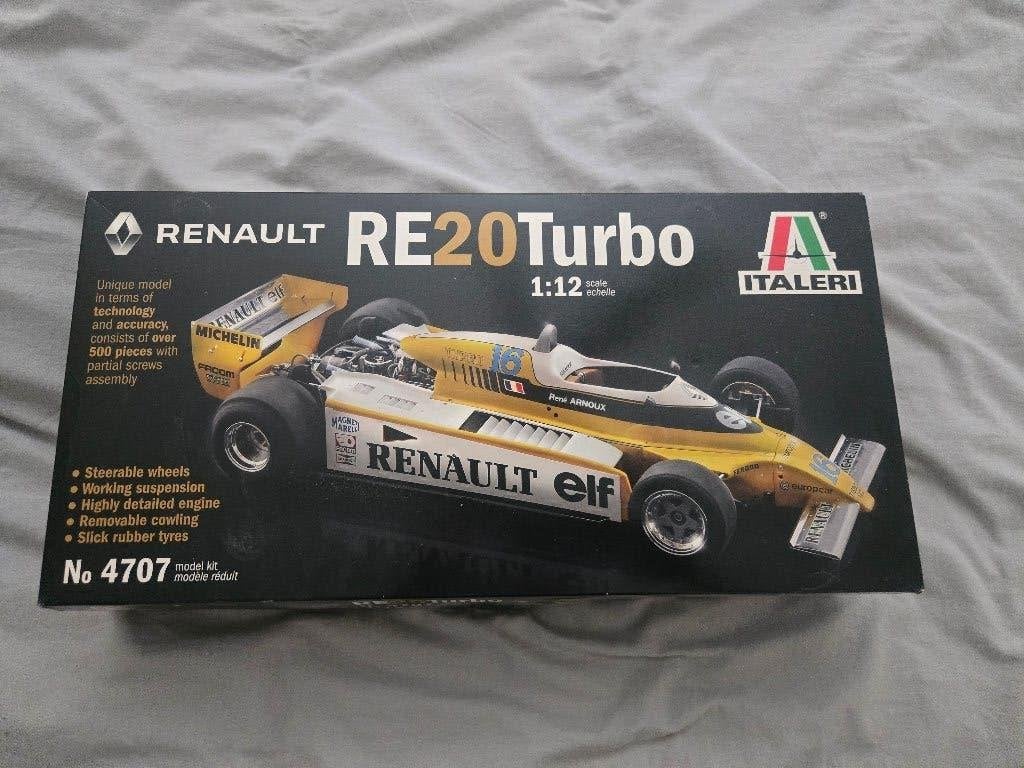 Italeri F1 Renault RE20 Turbo, Hobby en Vrije tijd, Modelbouw | Auto's en Voertuigen, Gebruikt, 1:50 of kleiner, Ophalen of Verzenden