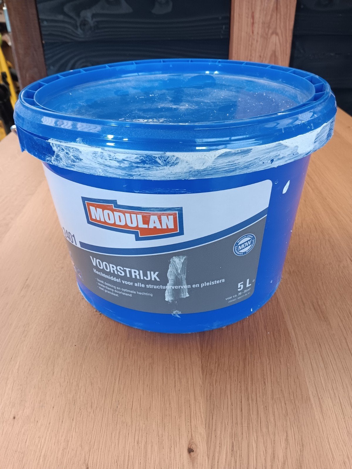 Modulan Voorstrijk 5L - Halfvol, 1 maand oud, Ophalen, Gebruikt, Wit, Verf