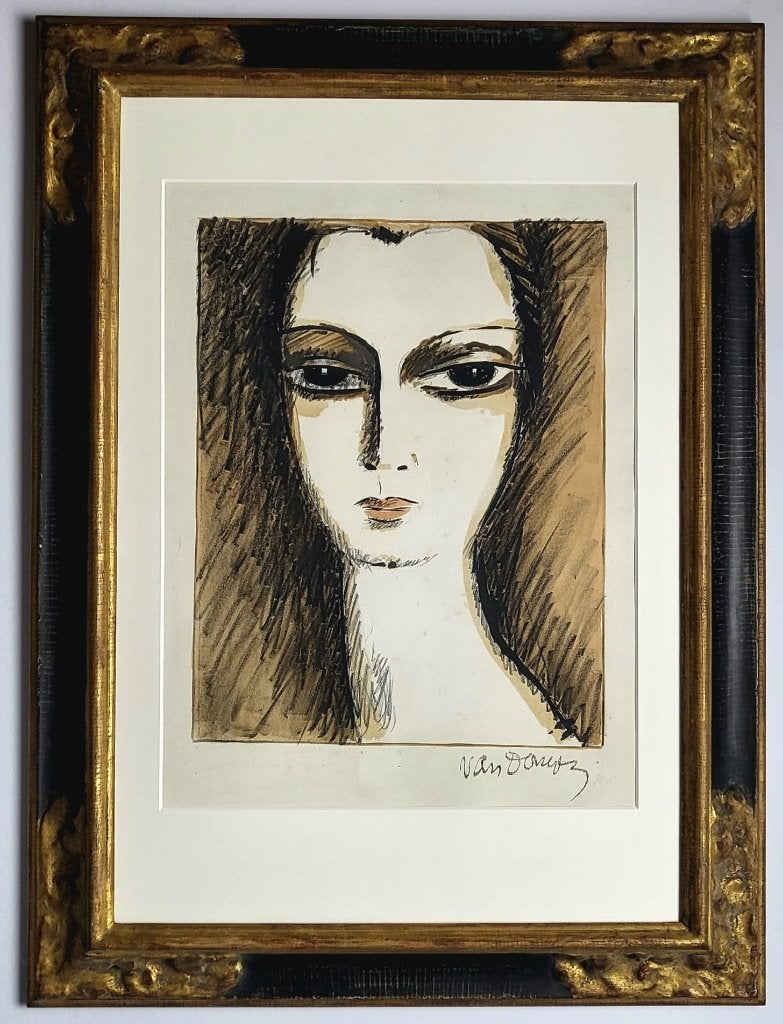 Kees van Dongen - kleurenlithografie 1927 met Certificaat, Antiek en Kunst, Ophalen, Gesigneerd, Portret of Personen, Overige technieken