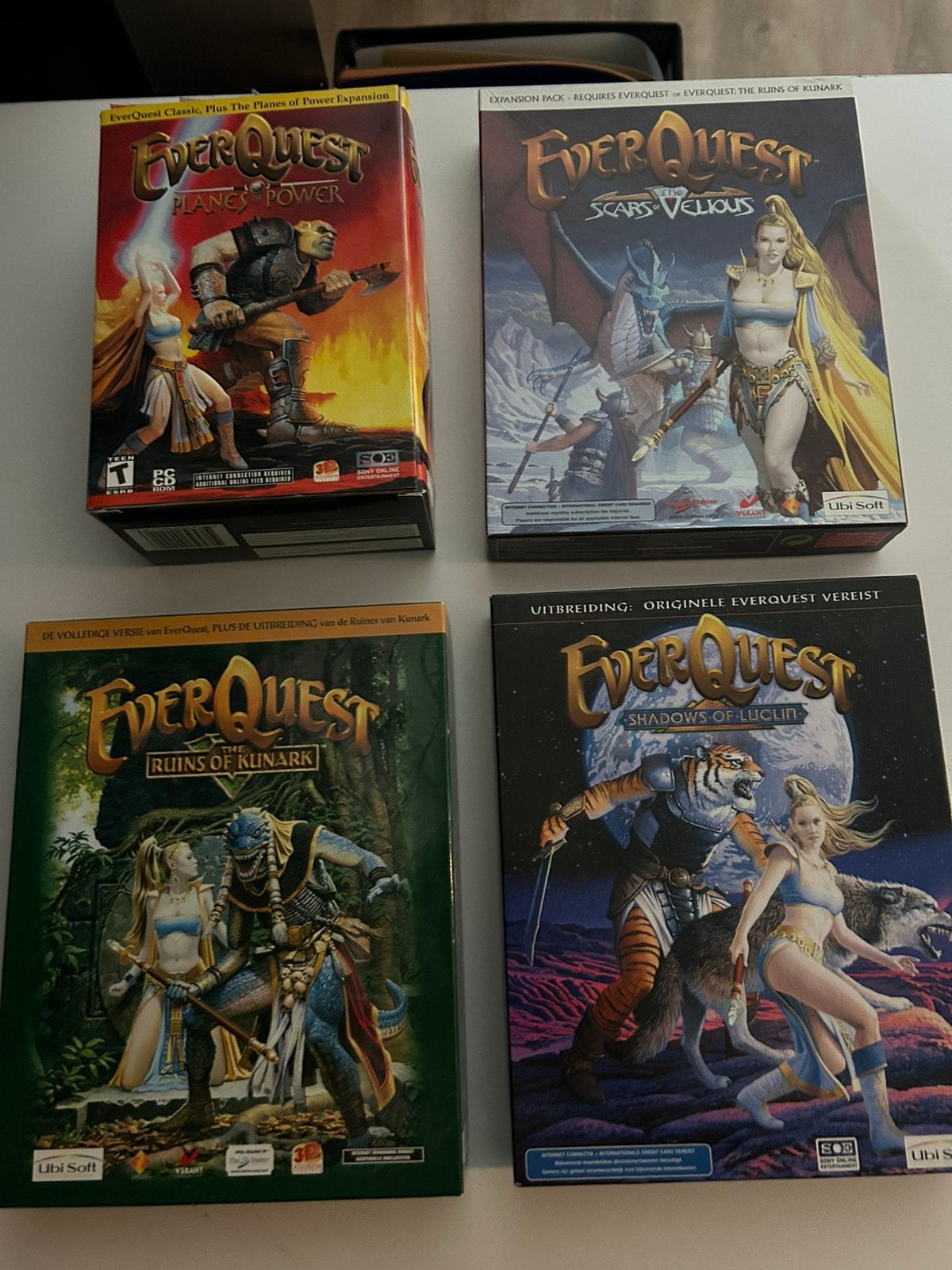 Oude EverQuest PC Games Collectie - Uitbreidingen Big Box, Spelcomputers en Games, Online, Gebruikt, 1 speler, Ophalen of Verzenden