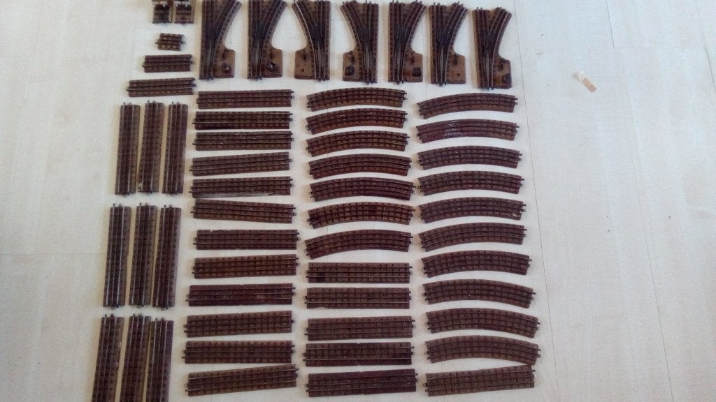 Marklin M rails oud uit jaren 35-40, Wisselstroom, Gebruikt, Analoog, Rails