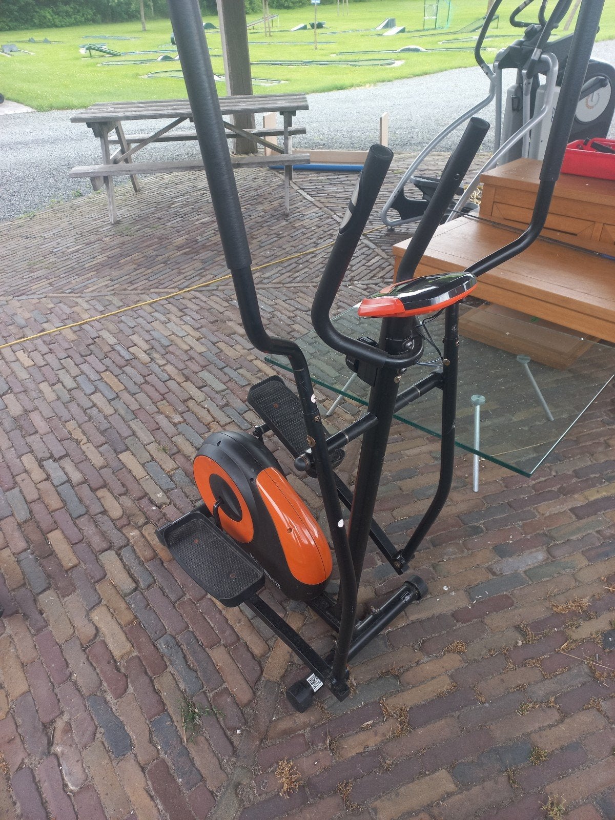 Klarfit Compact Crosstrainer - Klein en Handig, Ophalen, Crosstrainer, Metaal, Buik