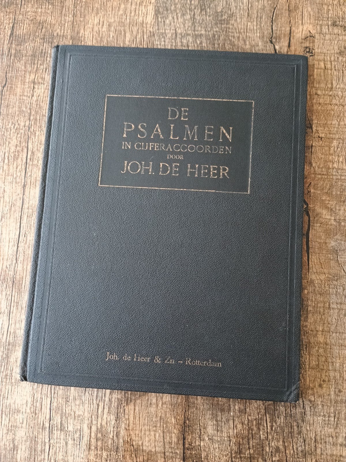 Psalmen in Cijferaccoorden - Joh. de Heer - Cijferakkoorden, Ophalen of Verzenden, Gebruikt, Overige soorten, Religie en Gospel