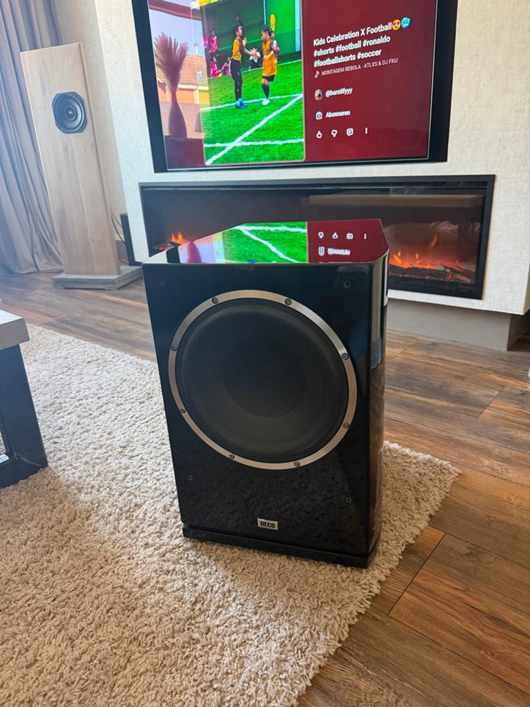 Heco Celan GT Sub 322A Subwoofer 40 kilo zelden aangeboden, Subwoofer, Zo goed als nieuw, 120 watt of meer, Ophalen