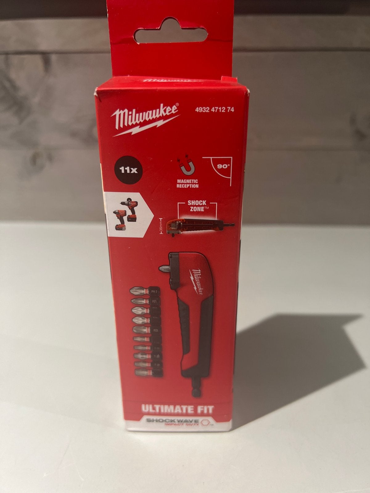 Milwaukee haakse bitset met 11 Shockwave bits, N, N, Nieuw, Ophalen of Verzenden