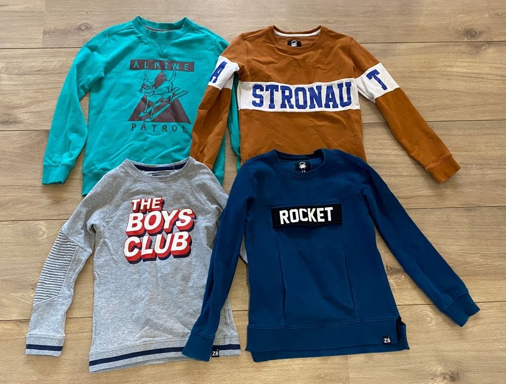 4x stoere trui sweater van Z8 maat 128 134 jongen, Ophalen of Verzenden, Zo goed als nieuw, Jongen, Z8