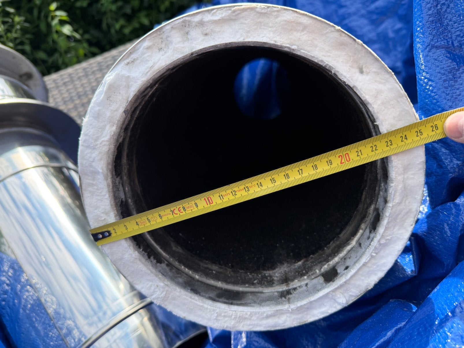 Kachelpijp kachelbuis set dubbelwandig compleet dakdoorvoer, Ophalen of Verzenden, Zo goed als nieuw, Minder dan 2 meter, 80 mm of meer