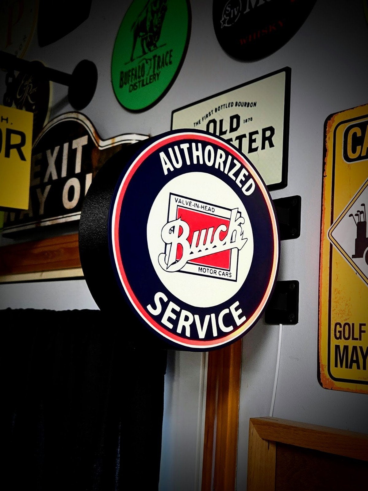Dubbele Buick Authorized Service Lichtbak - Garage Decoratie, Verzamelen, Merken en Reclamevoorwerpen, Ophalen of Verzenden, Nieuw