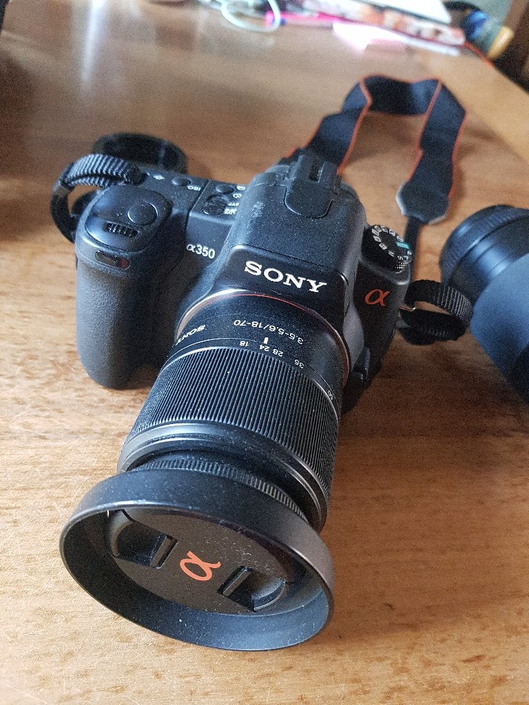 Sony a350 camera met extra lens, Ophalen of Verzenden, Gebruikt, Sony, 8 keer of meer