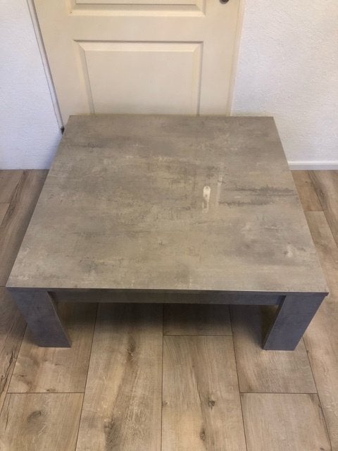 Hoogglans salontafel marmeren look, Huis en Inrichting, Ophalen, Kunststof, Marmer, 50 tot 100 cm