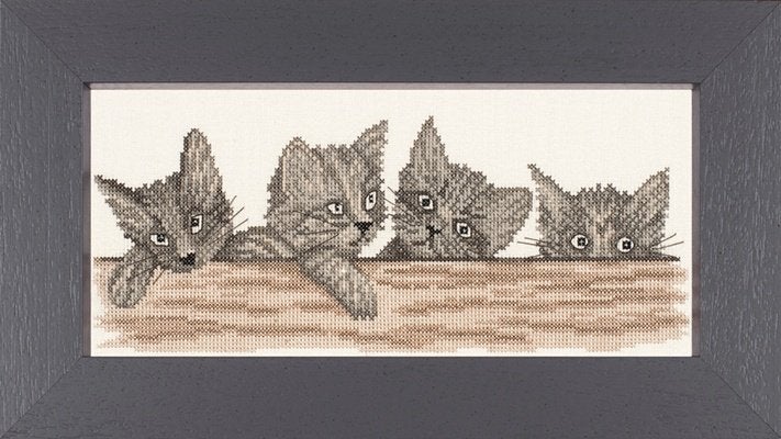 Borduurpakket Cats over the fence 35130, ., Nieuw, Ophalen of Verzenden, .