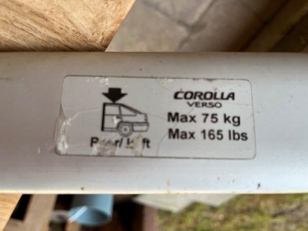 Dakdragers totyota Corolla verso, Ophalen, Gebruikt