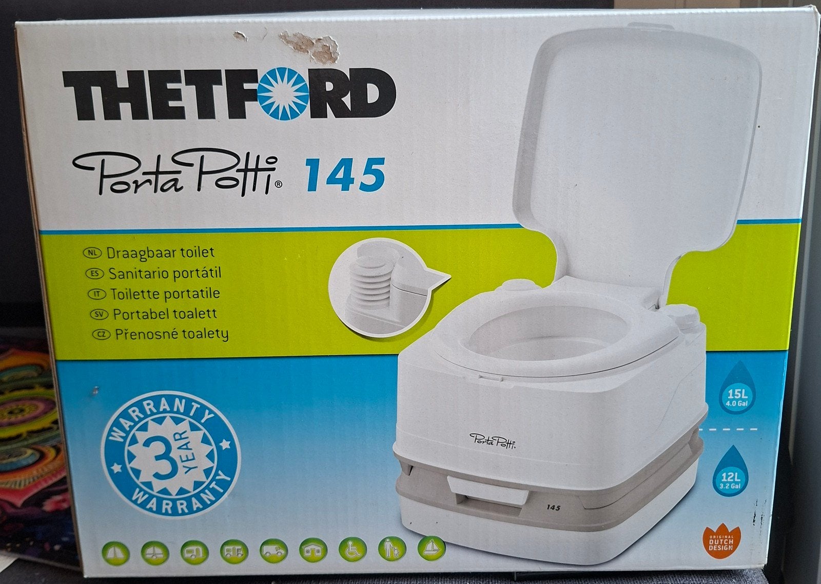 Thetford Porta Potti 145 Draagbaar Toilet - Nieuw, Ophalen of Verzenden