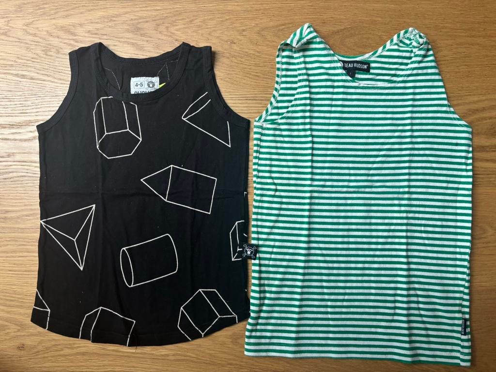 Setje van 2 hemdjes Beau Hudson Nununu maat 5-6 jaar, Ophalen of Verzenden, Gebruikt, Jongen of Meisje, Shirt of Longsleeve