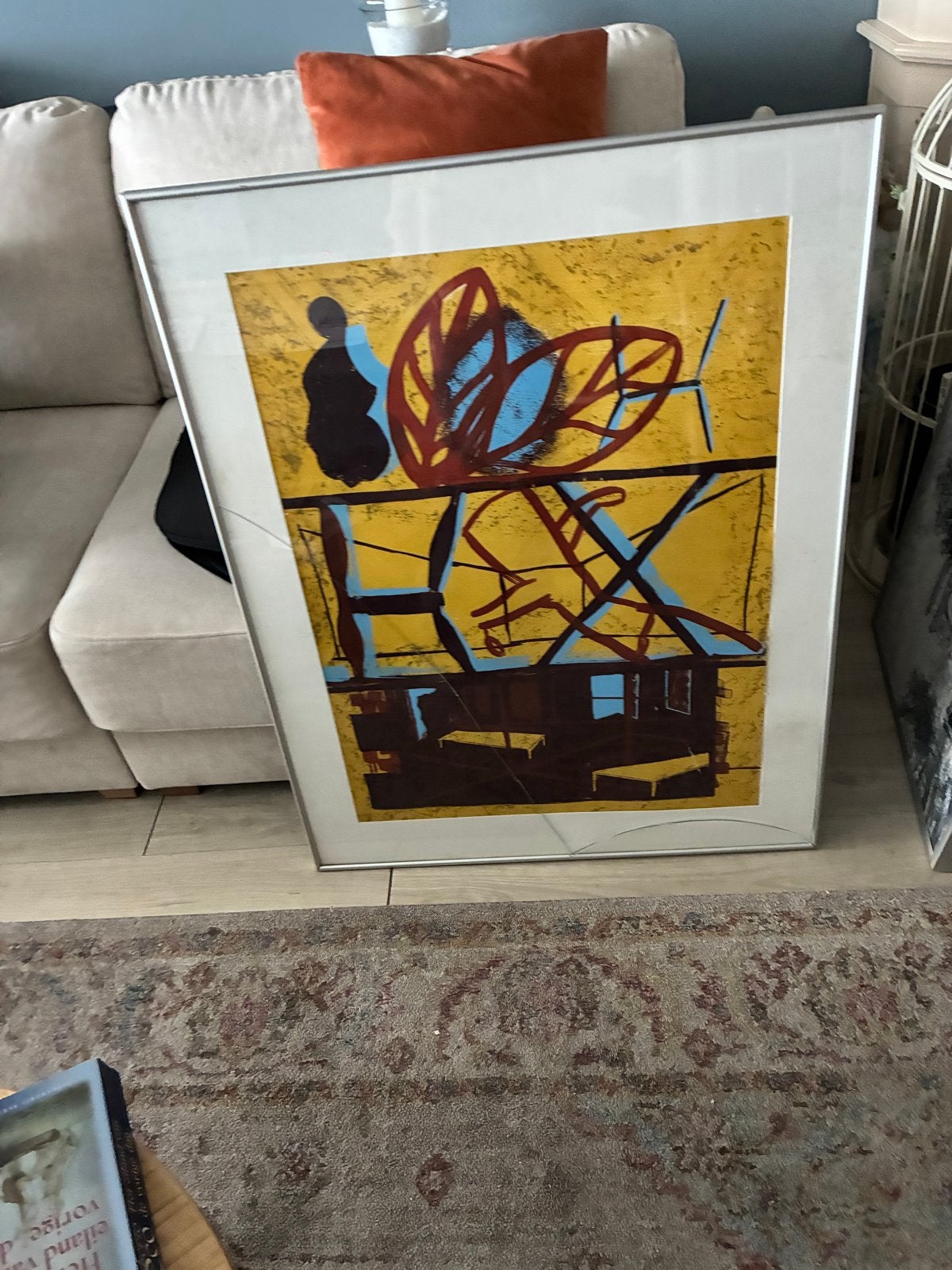 Abstract kunstwerk in lijst - Lijst-in Galeria, Ophalen