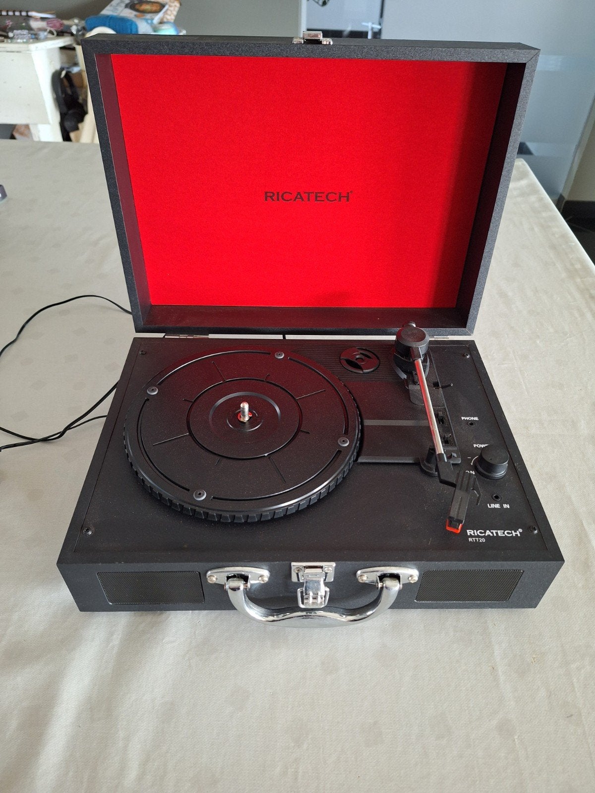 Platenspeler (draagbaar) RICATECH RTT21, Audio, Tv en Foto, Ophalen, Overige merken