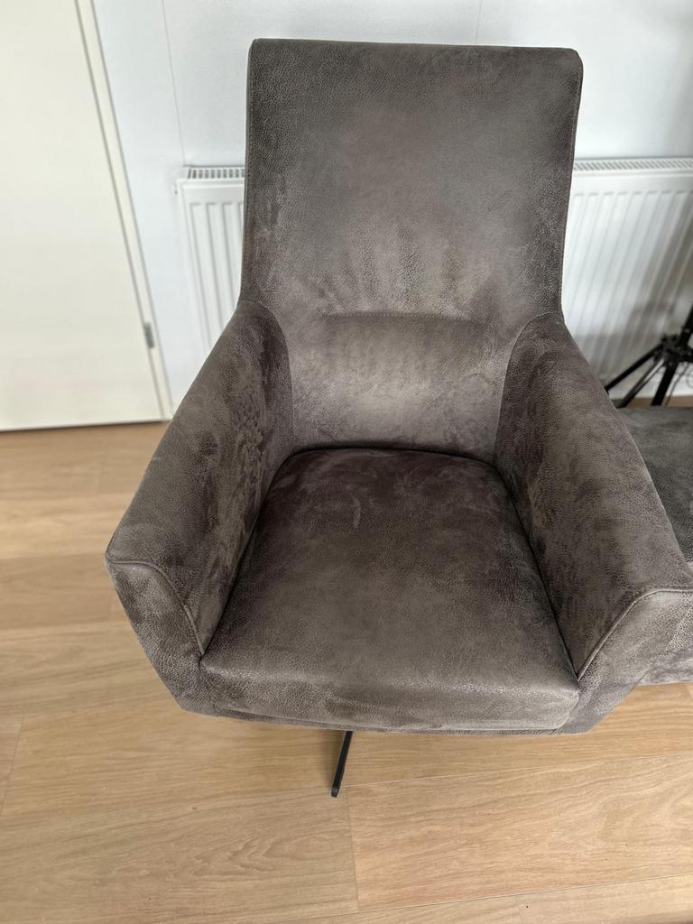 2 Malteno draaifauteuils microleder, Ophalen, 75 tot 100 cm, Zo goed als nieuw, 50 tot 75 cm